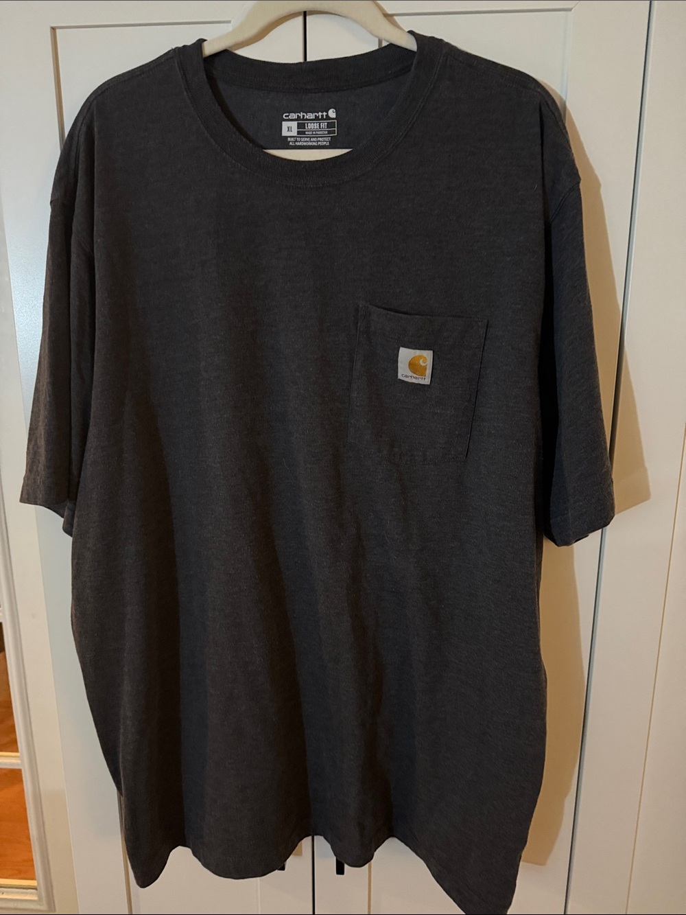 Carhartt Short Sleeve Pocket Tee in Charcoal